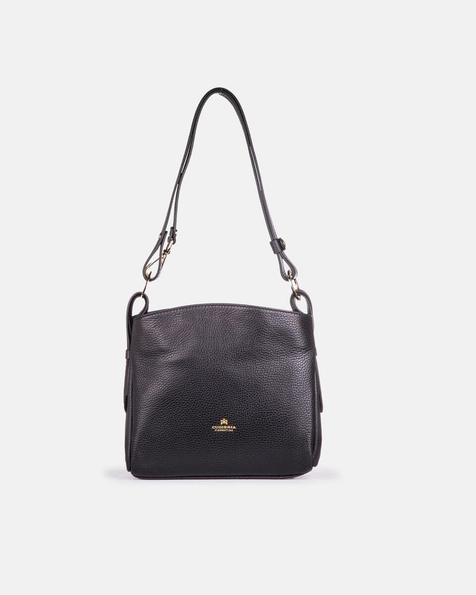 Small hobo bag Black  - Shoulder Bags - Women's Bags - Bags - Cuoieria Fiorentina