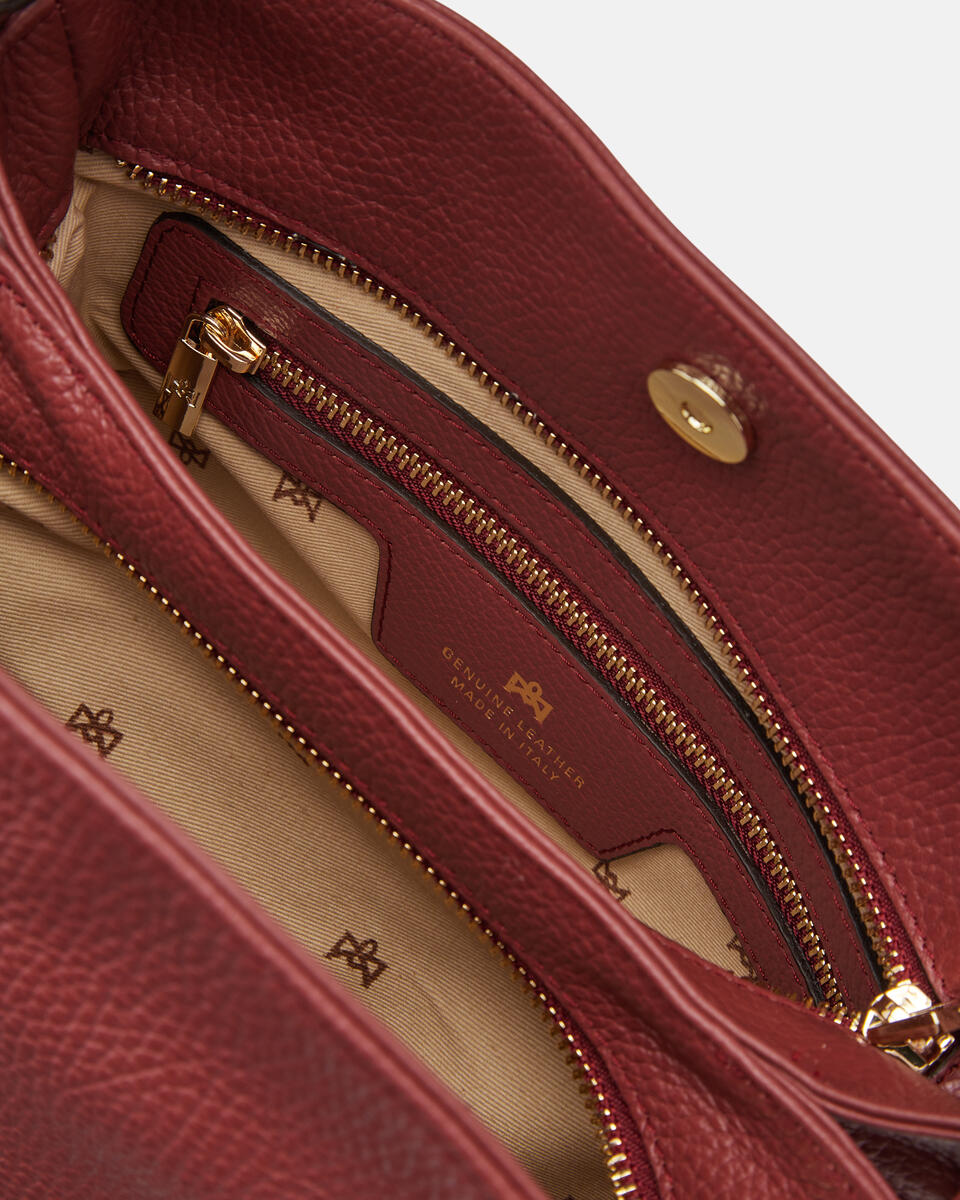Small hobo Rosewood  - Shoulder Bags - Women's Bags - Bags - Cuoieria Fiorentina