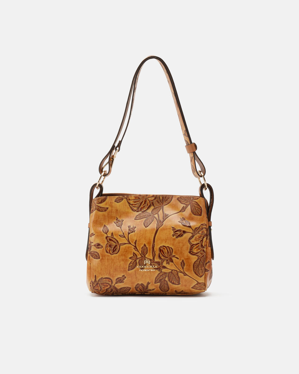 Mimi borsa a spalla piccola con tracolla estensibile Beige  - Borse A Spalla - Borse Donna - Borse - Cuoieria Fiorentina