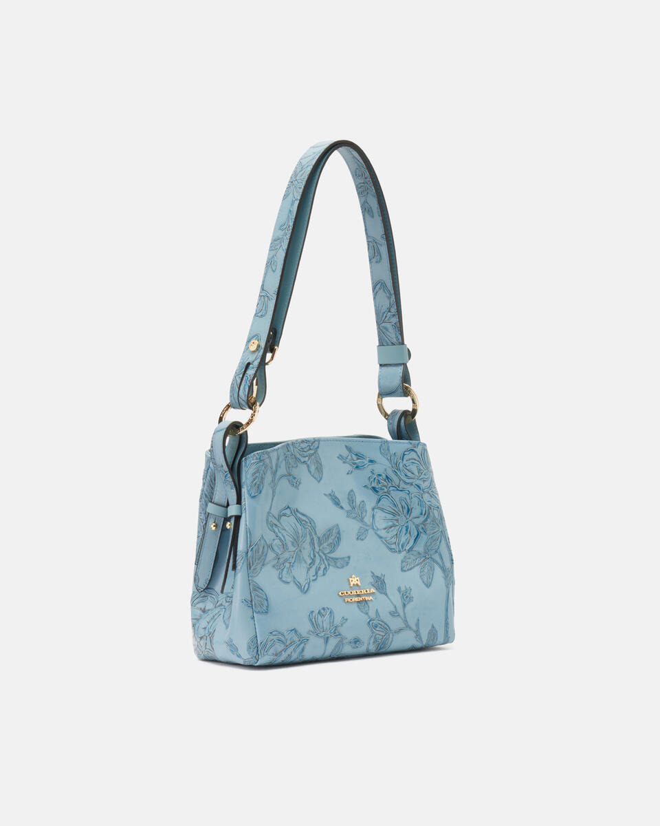 HOBO BAG Light blue  - Shoulder Bags - Women's Bags - Bags - Cuoieria Fiorentina