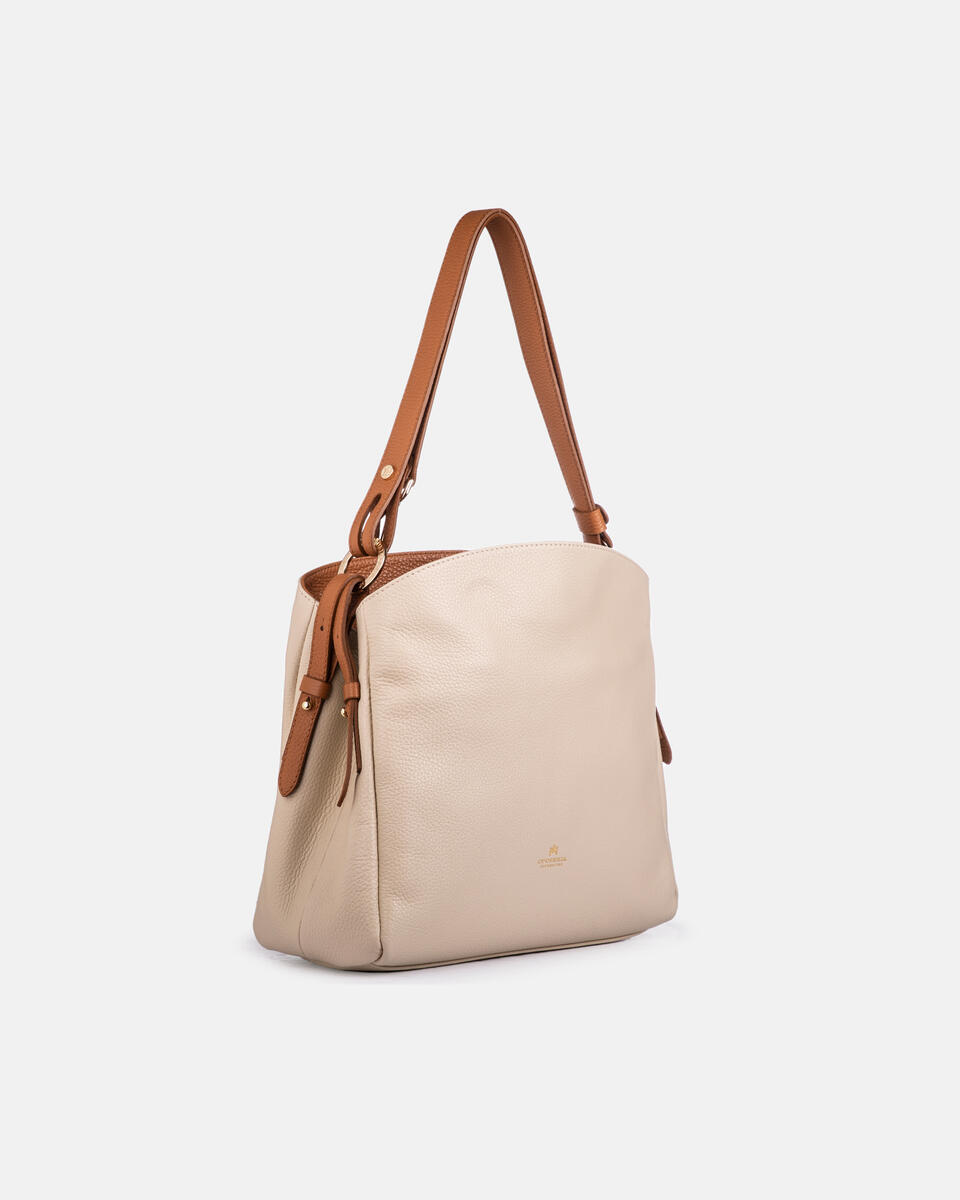 Hobo Beigeflake  - Shoulder Bags - Women's Bags - Bags - Cuoieria Fiorentina