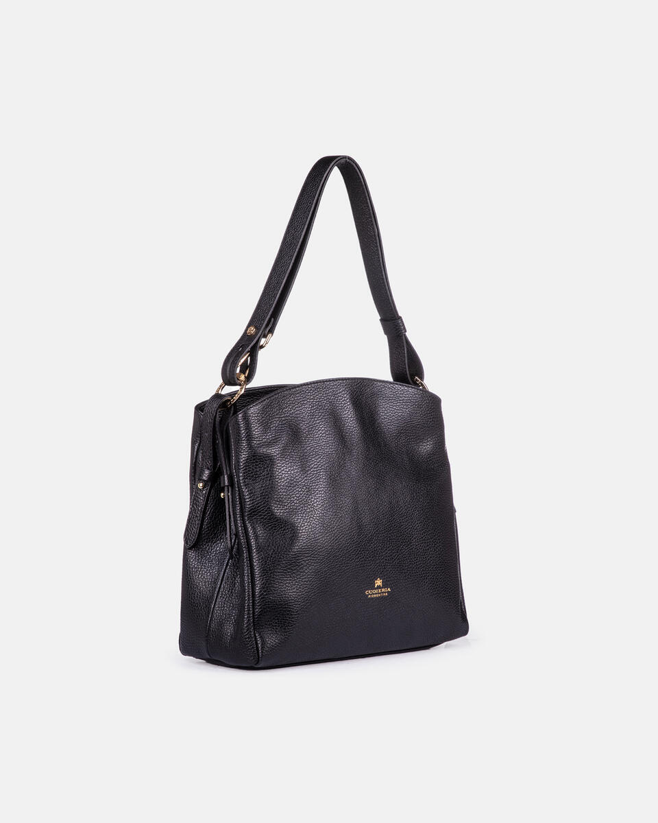Hobo Black  - Crossbody Bags - Women's Bags - Bags - Cuoieria Fiorentina