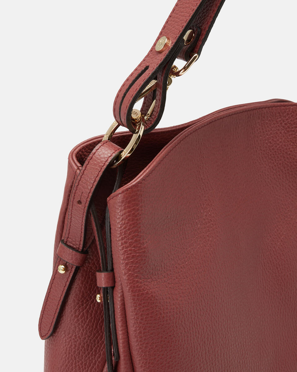 Velvet borsa a spalla grande con tracolla estensibile Rosewood  - Tracolla - Borse Donna - Borse - Cuoieria Fiorentina