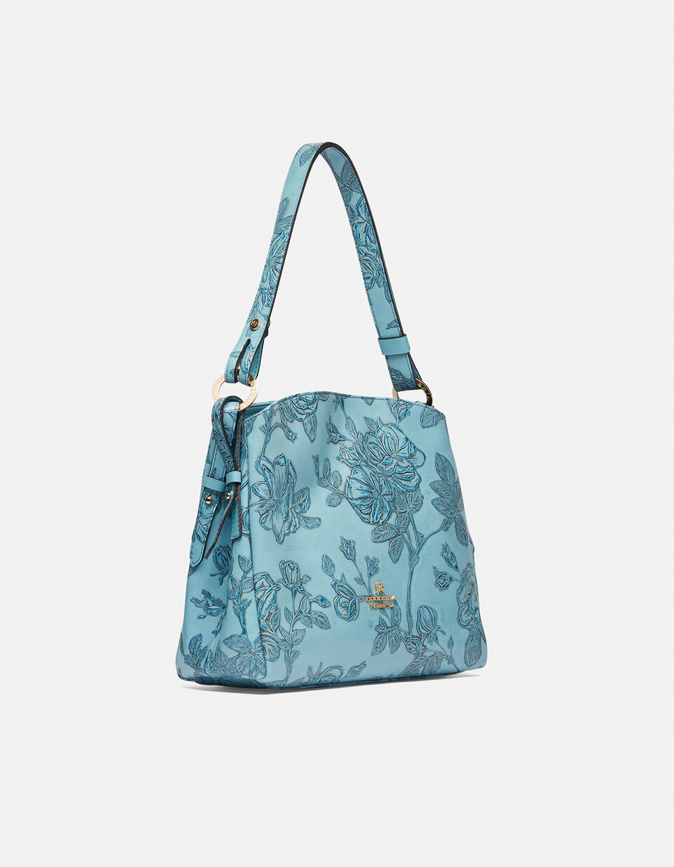 HOBO BAG Light blue  - Shoulder Bags - Women's Bags - Bags - Cuoieria Fiorentina