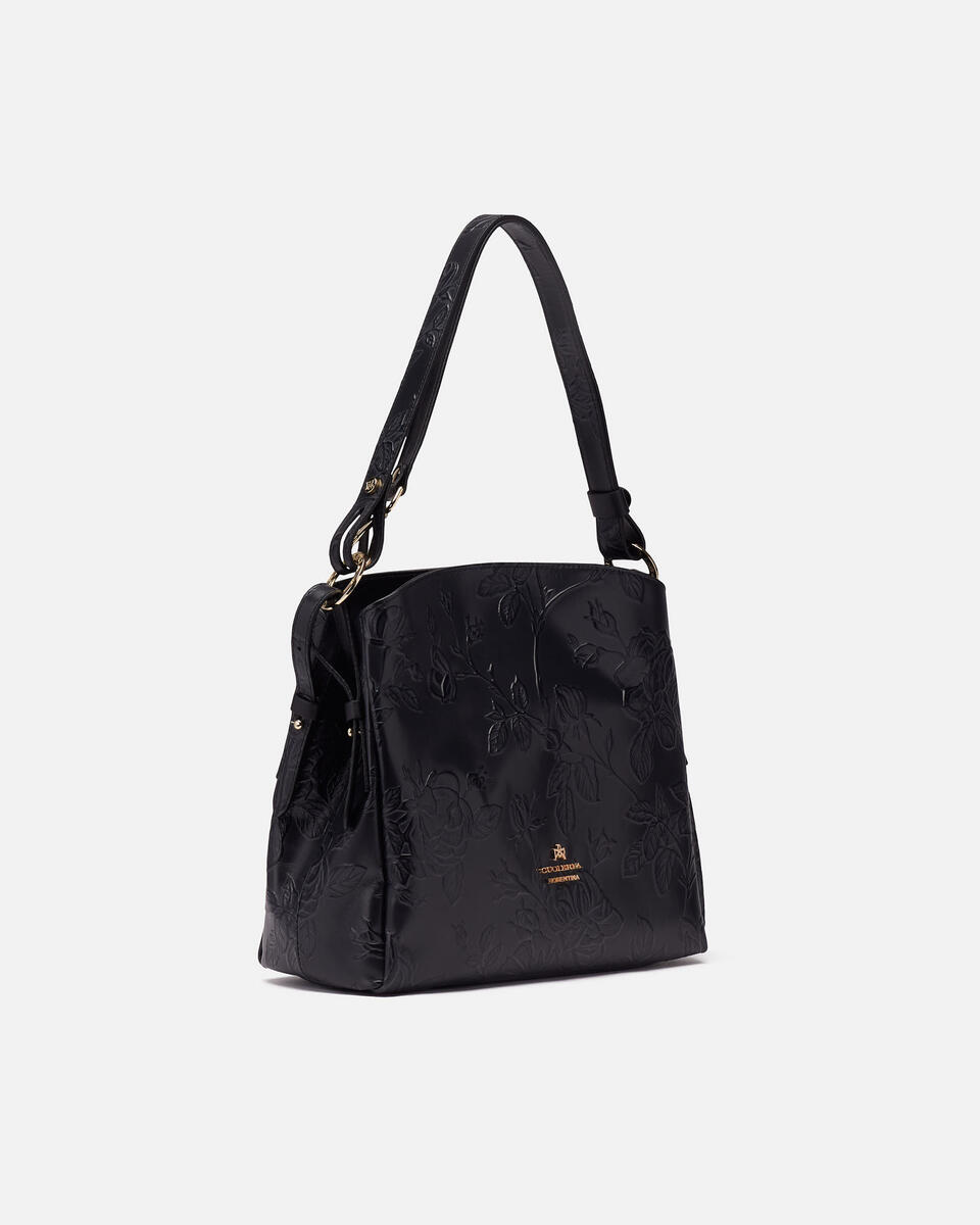 HOBO BAG Black  - Shoulder Bags - Women's Bags - Bags - Cuoieria Fiorentina