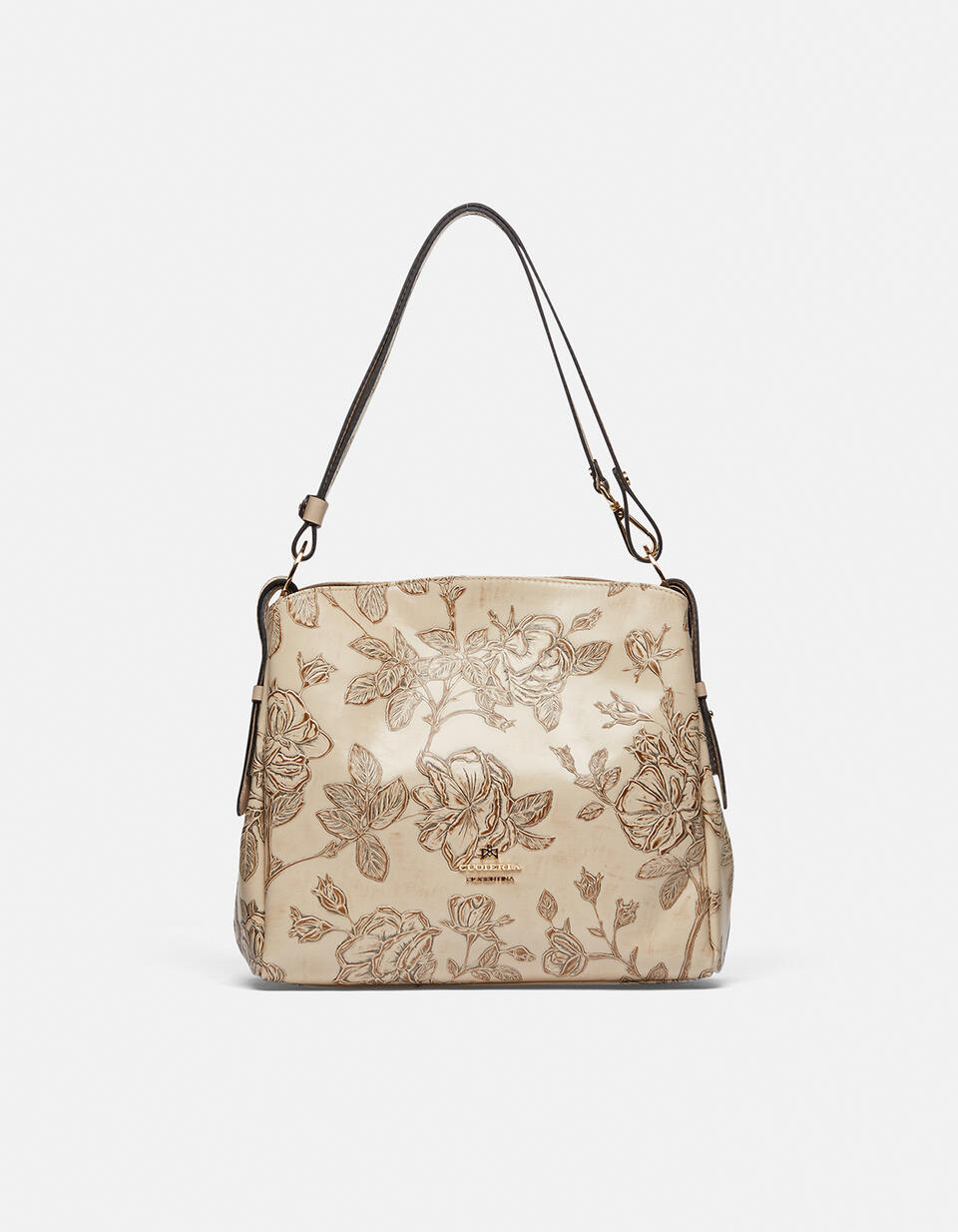 Hobo Taupe  - Shoulder Bags - Women's Bags - Bags - Cuoieria Fiorentina