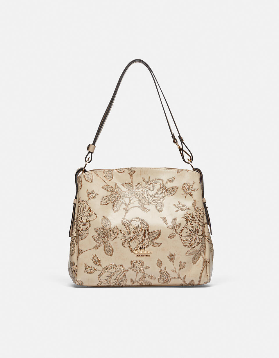 HOBO BAG Taupe  - Shoulder Bags - Women's Bags - Bags - Cuoieria Fiorentina