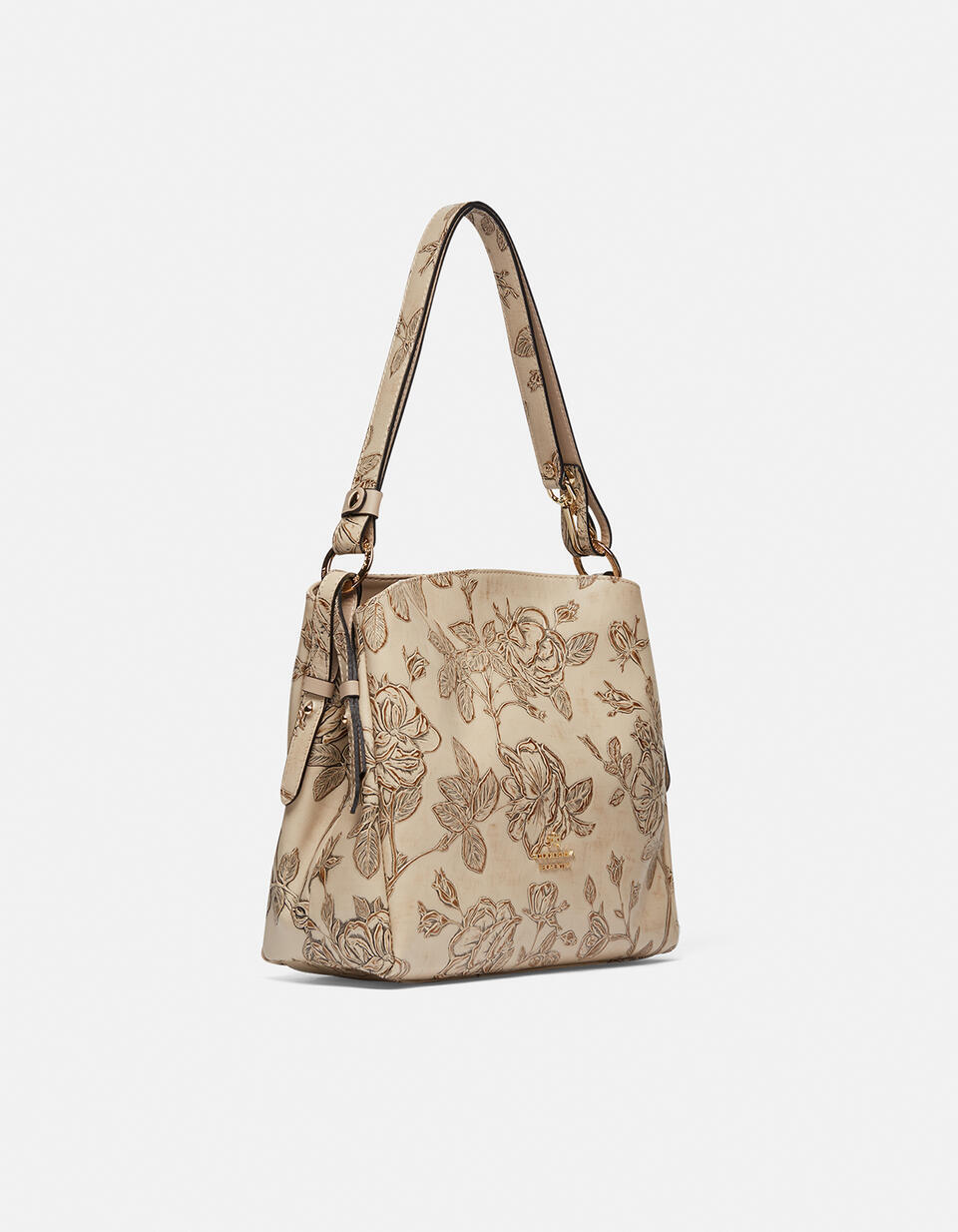 Mimi borsa a spalla grande con tracollaestensibile Taupe  - Borse A Spalla - Borse Donna - Borse - Cuoieria Fiorentina