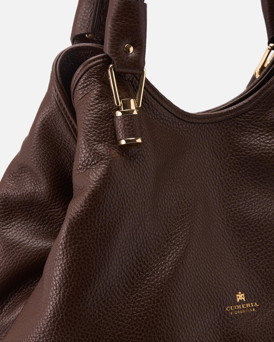 SHOPPING BAG Chocolate  - Cuoieria Fiorentina