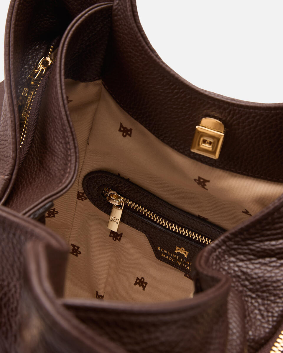 SHOPPING BAG Chocolate  - Cuoieria Fiorentina