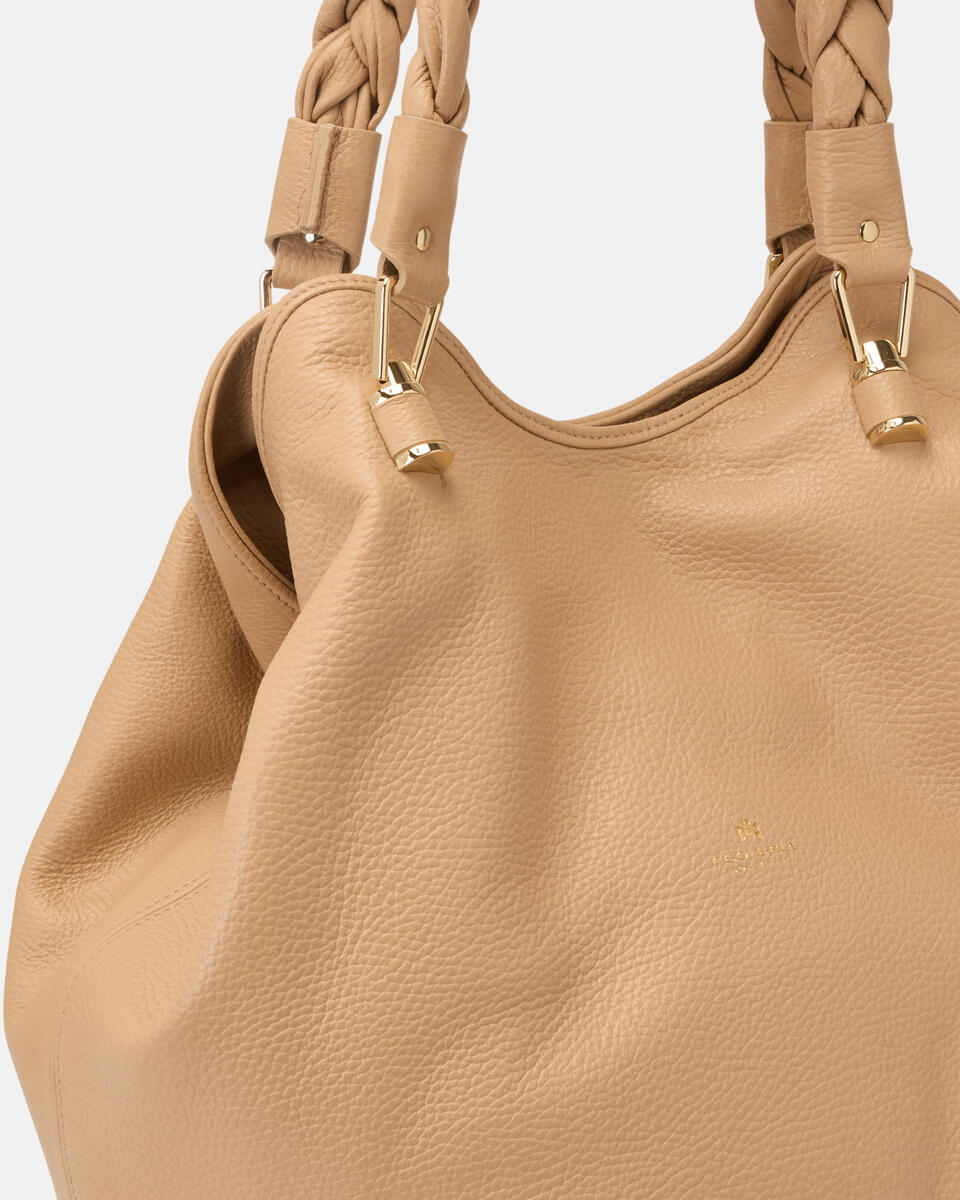 SHOPPING BAG Nude  - Cuoieria Fiorentina