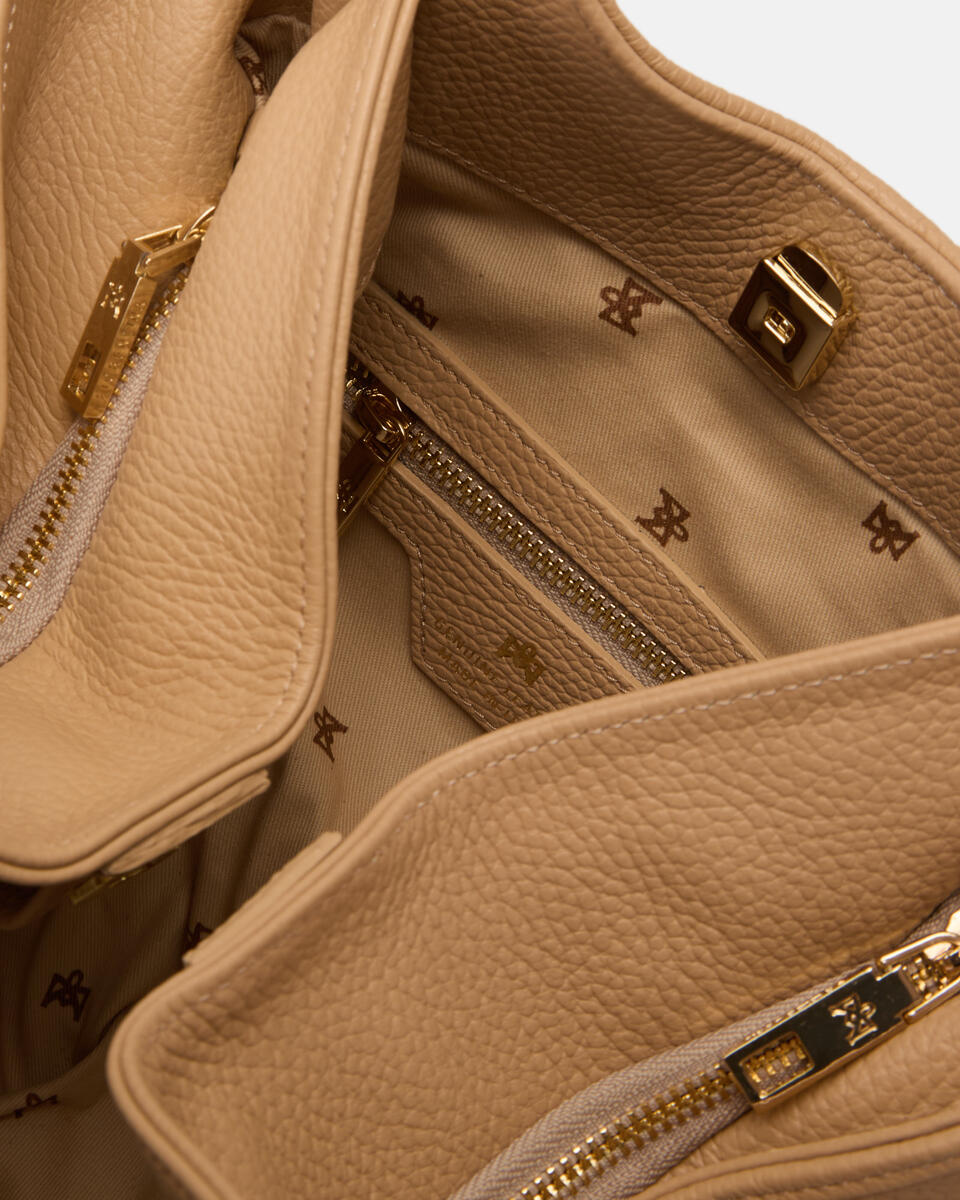SHOPPING BAG Nude  - Cuoieria Fiorentina