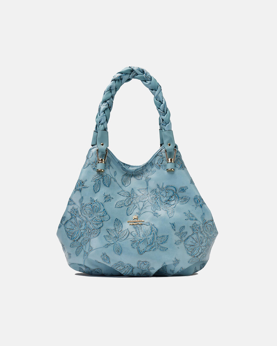 HOBO BAG Light blue  - Shoulder Bags - Women's Bags - Bags - Cuoieria Fiorentina