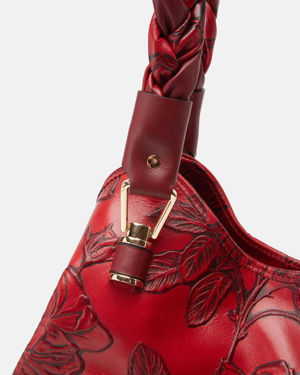 HOBO BAG Red  - Shoulder Bags - Women's Bags - Bags - Cuoieria Fiorentina