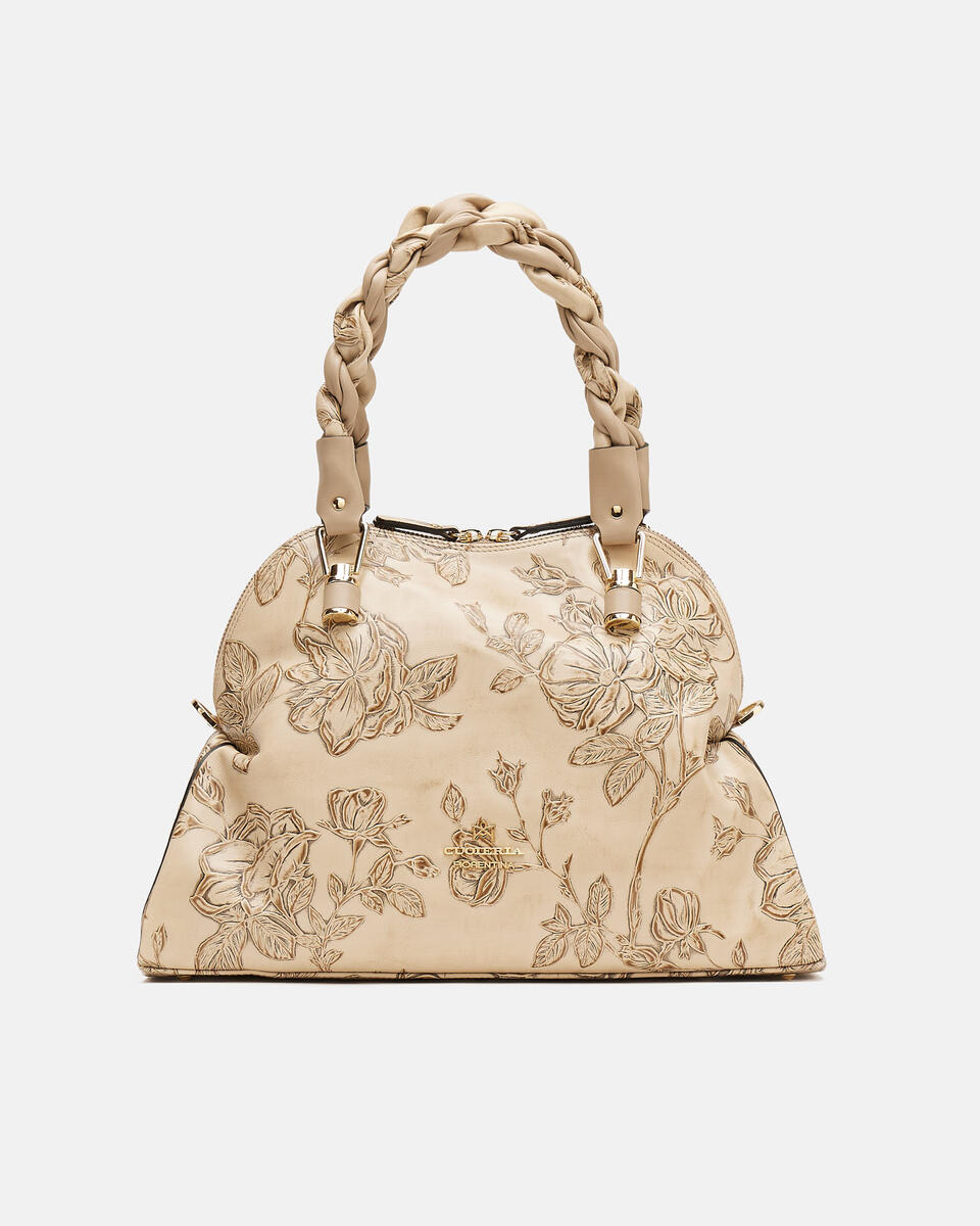 Tote bag Mimì con profilo triangolare Taupe  - Tote Bag - Borse Donna - Borse - Cuoieria Fiorentina