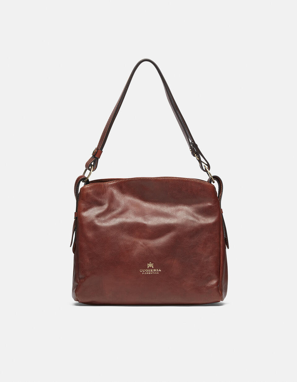 Large leather shoulder bag - Shoulder Bags - WOMEN'S BAGS | bags MARRONE - Shoulder Bags - WOMEN'S BAGS | bagsCuoieria Fiorentina