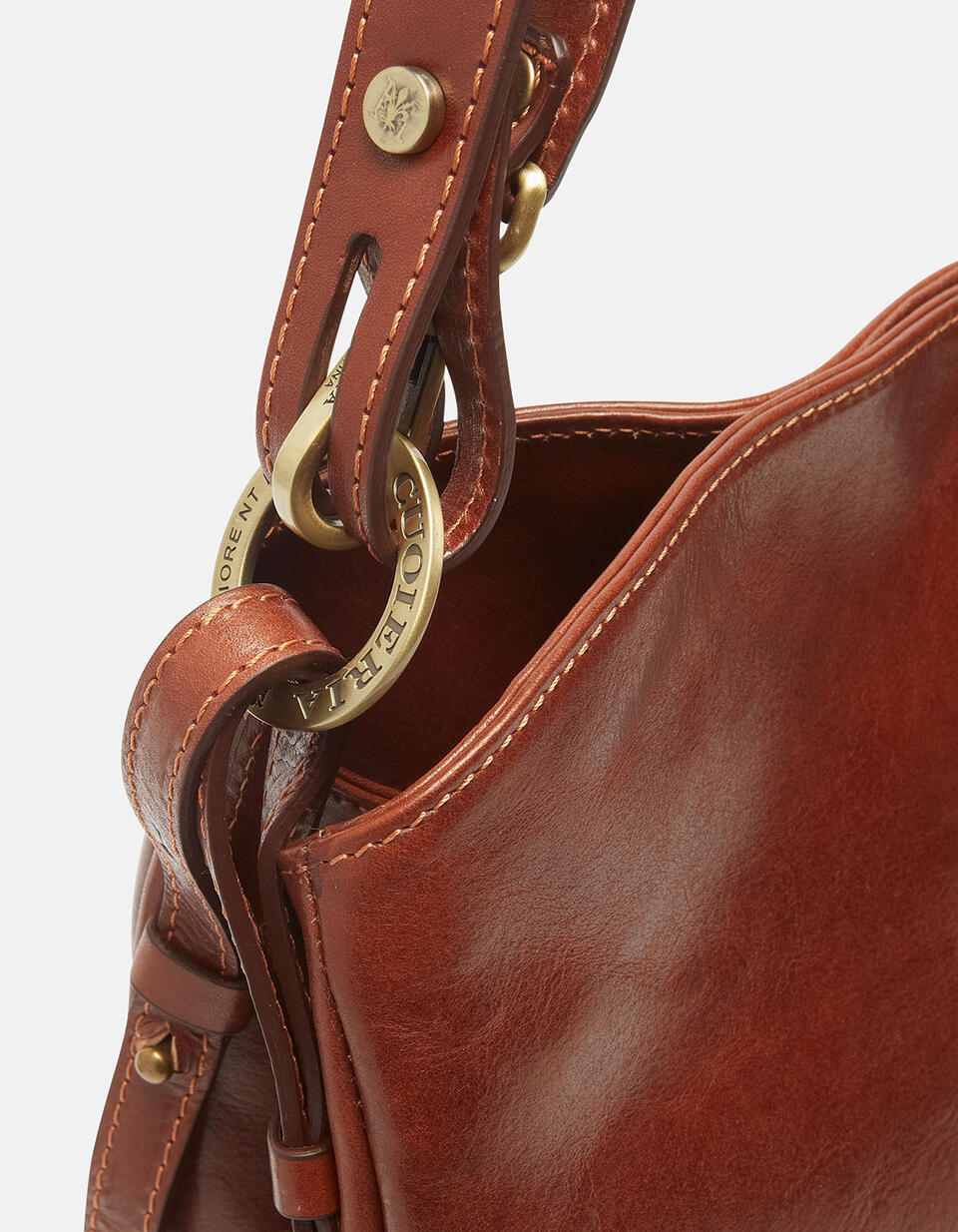 Large leather shoulder bag - Shoulder Bags - WOMEN'S BAGS | bags MARRONE - Shoulder Bags - WOMEN'S BAGS | bagsCuoieria Fiorentina