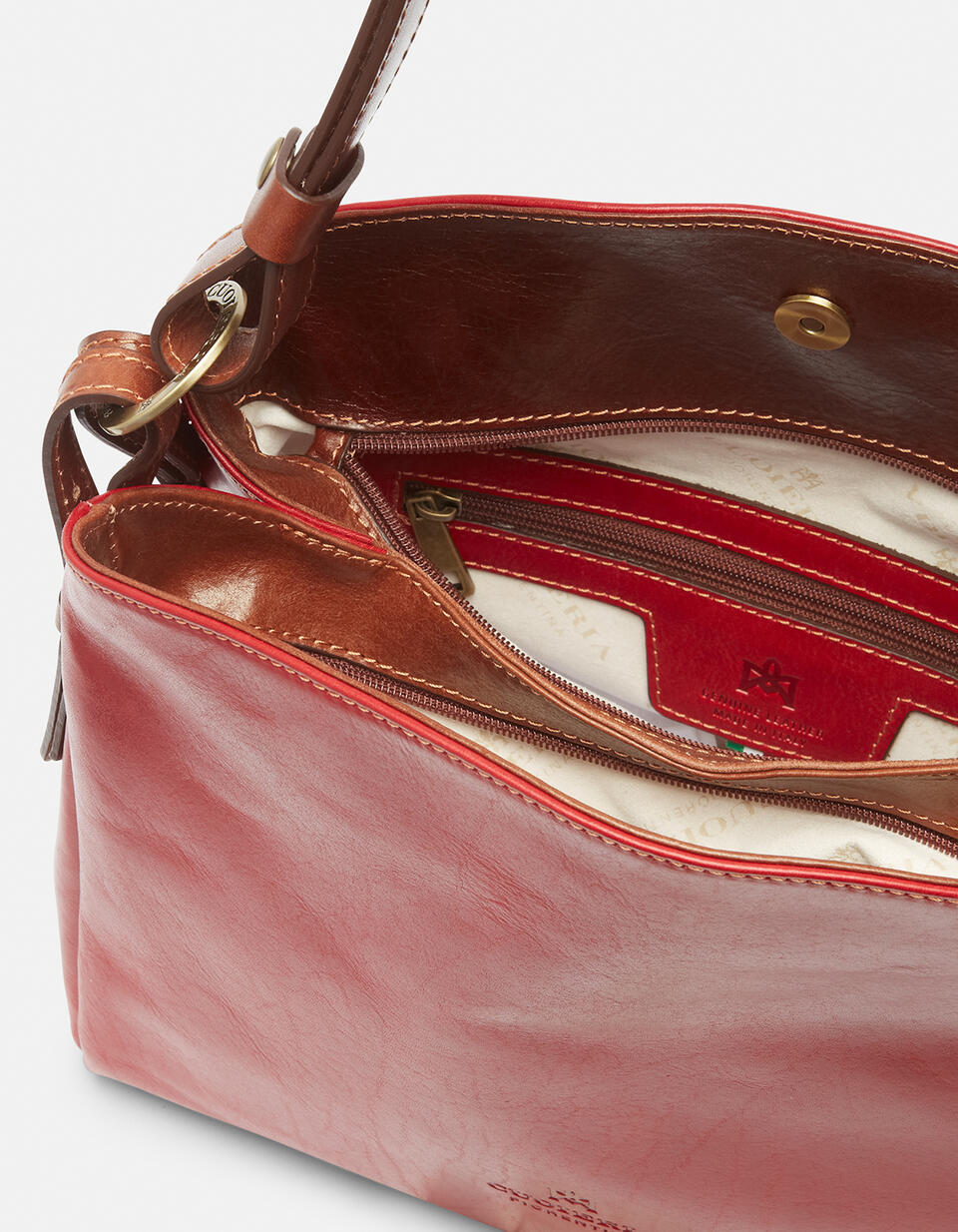Large leather shoulder bag - Shoulder Bags - WOMEN'S BAGS | bags ROSSOBICOLORE - Shoulder Bags - WOMEN'S BAGS | bagsCuoieria Fiorentina