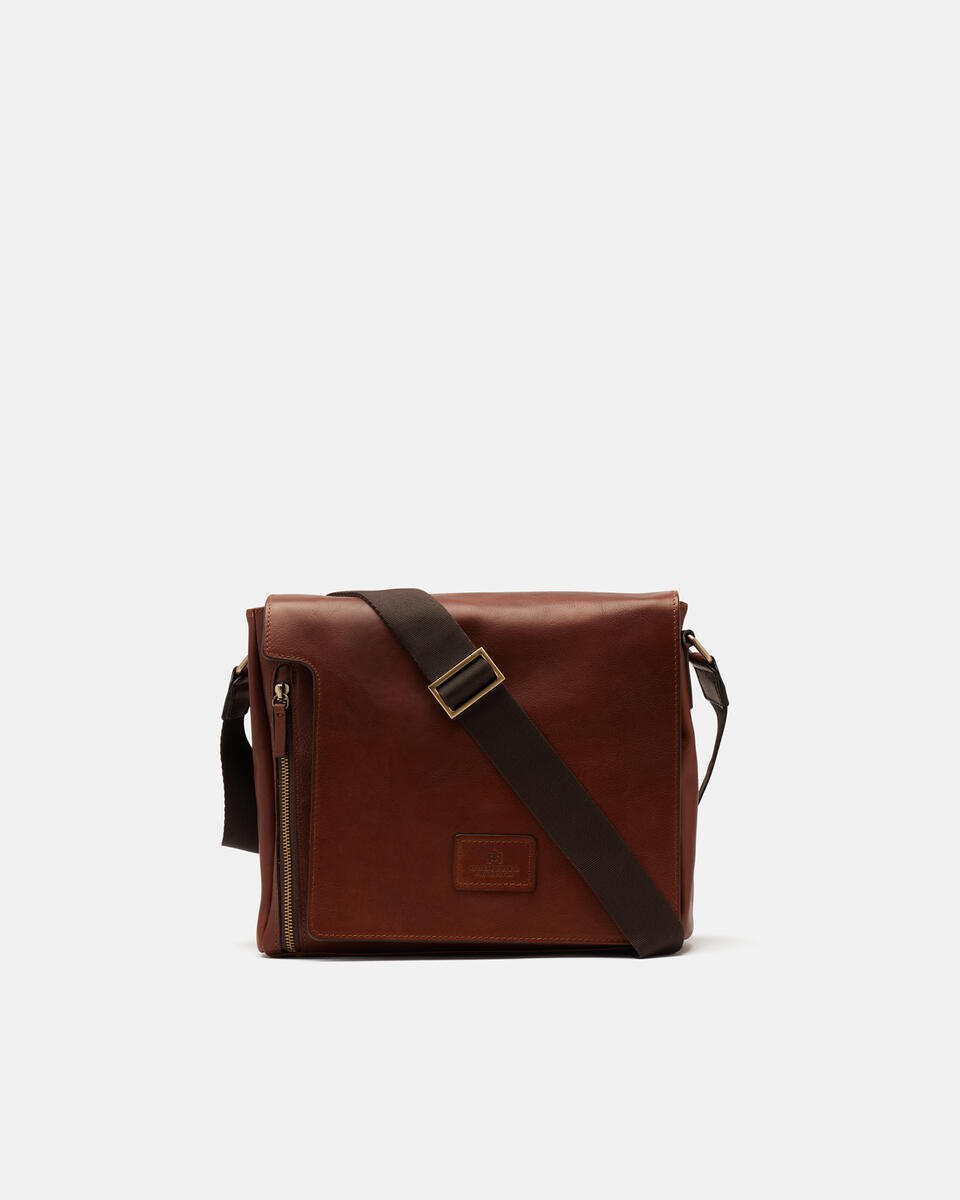 Messenger Brown  - Crossbody Bags - Men's Bags - Bags - Cuoieria Fiorentina