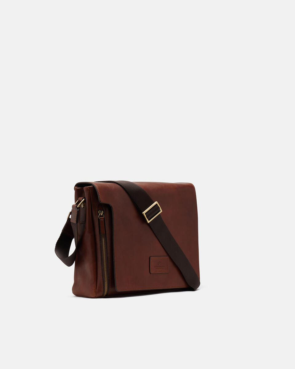 Messenger Brown  - Crossbody Bags - Men's Bags - Bags - Cuoieria Fiorentina