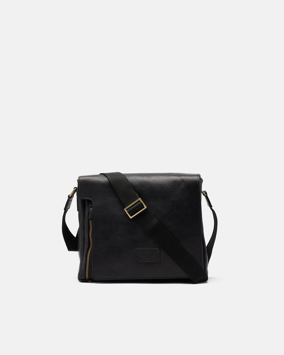 Messenger Black  - Crossbody Bags - Men's Bags - Bags - Cuoieria Fiorentina