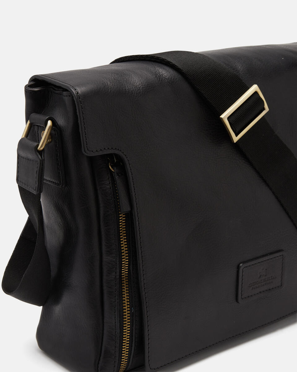 Messenger Black  - Crossbody Bags - Men's Bags - Bags - Cuoieria Fiorentina