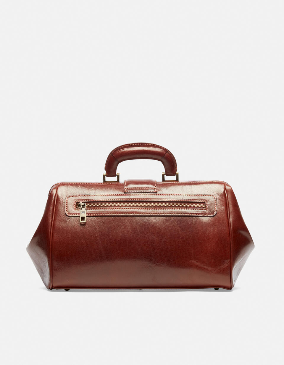 Borsa da medico in cuoio piccola con chiusura a fibbia MARRONE  - Borse Da Medico - Borse Da Lavoro - Cuoieria Fiorentina
