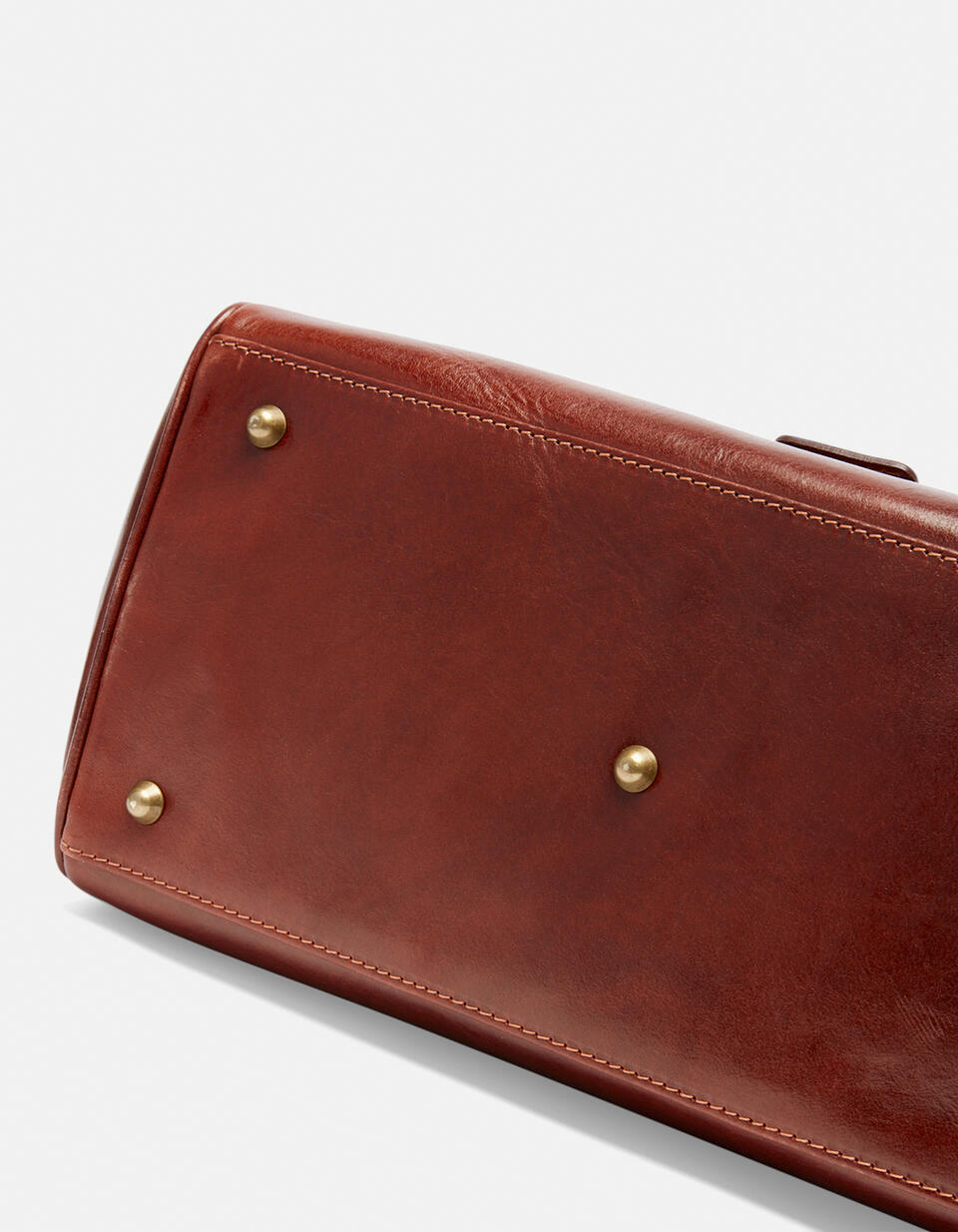 Borsa da medico in cuoio piccola con chiusura a fibbia MARRONE  - Borse Da Medico - Borse Da Lavoro - Cuoieria Fiorentina