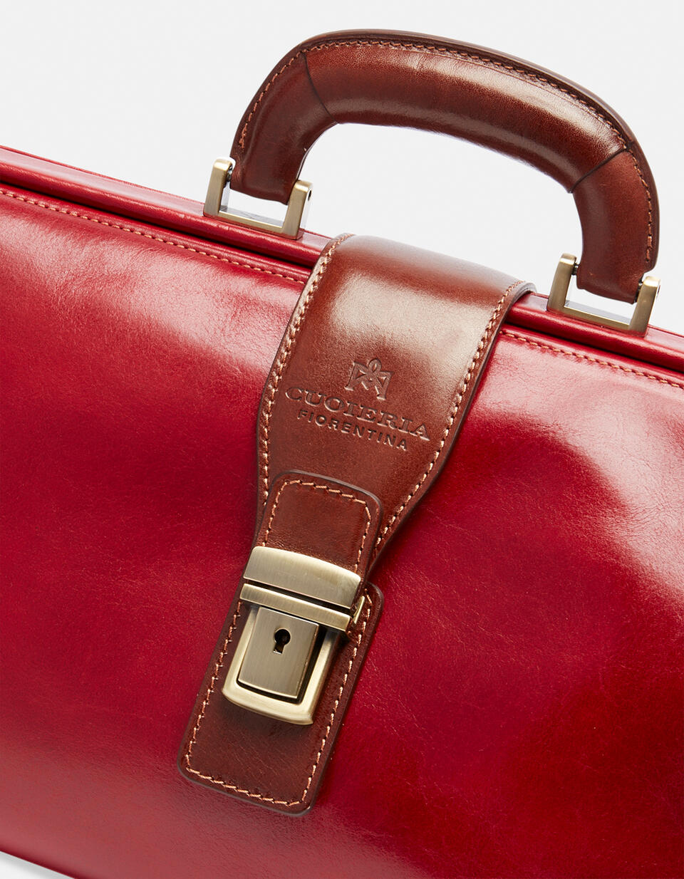 Small leather doctor's bag - Doctor Bags | Briefcases ROSSOBICOLORE - Doctor Bags | BriefcasesCuoieria Fiorentina
