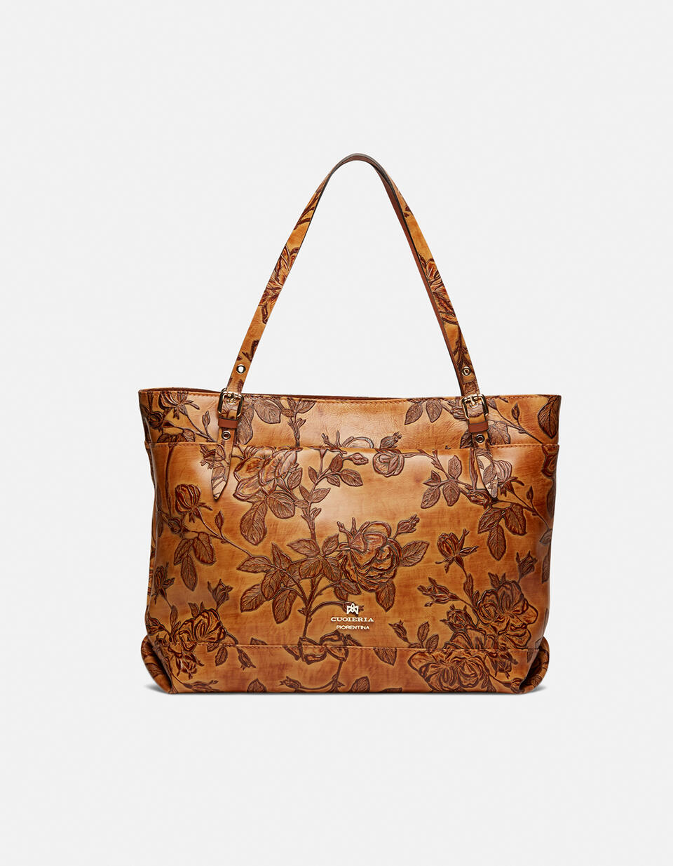 Big shopping bag keystone design - SHOPPING - WOMEN'S BAGS | bags Mimì BEIGE - SHOPPING - WOMEN'S BAGS | bagsCuoieria Fiorentina