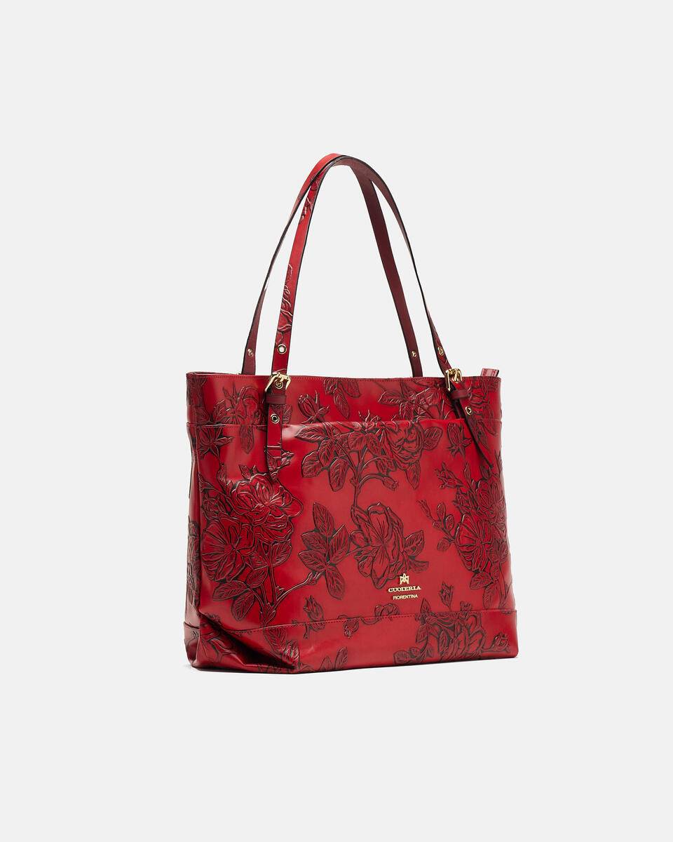 Big Mimì shopping bag keystone design - SHOPPING - WOMEN'S BAGS | bags ROSSO - SHOPPING - WOMEN'S BAGS | bagsCuoieria Fiorentina