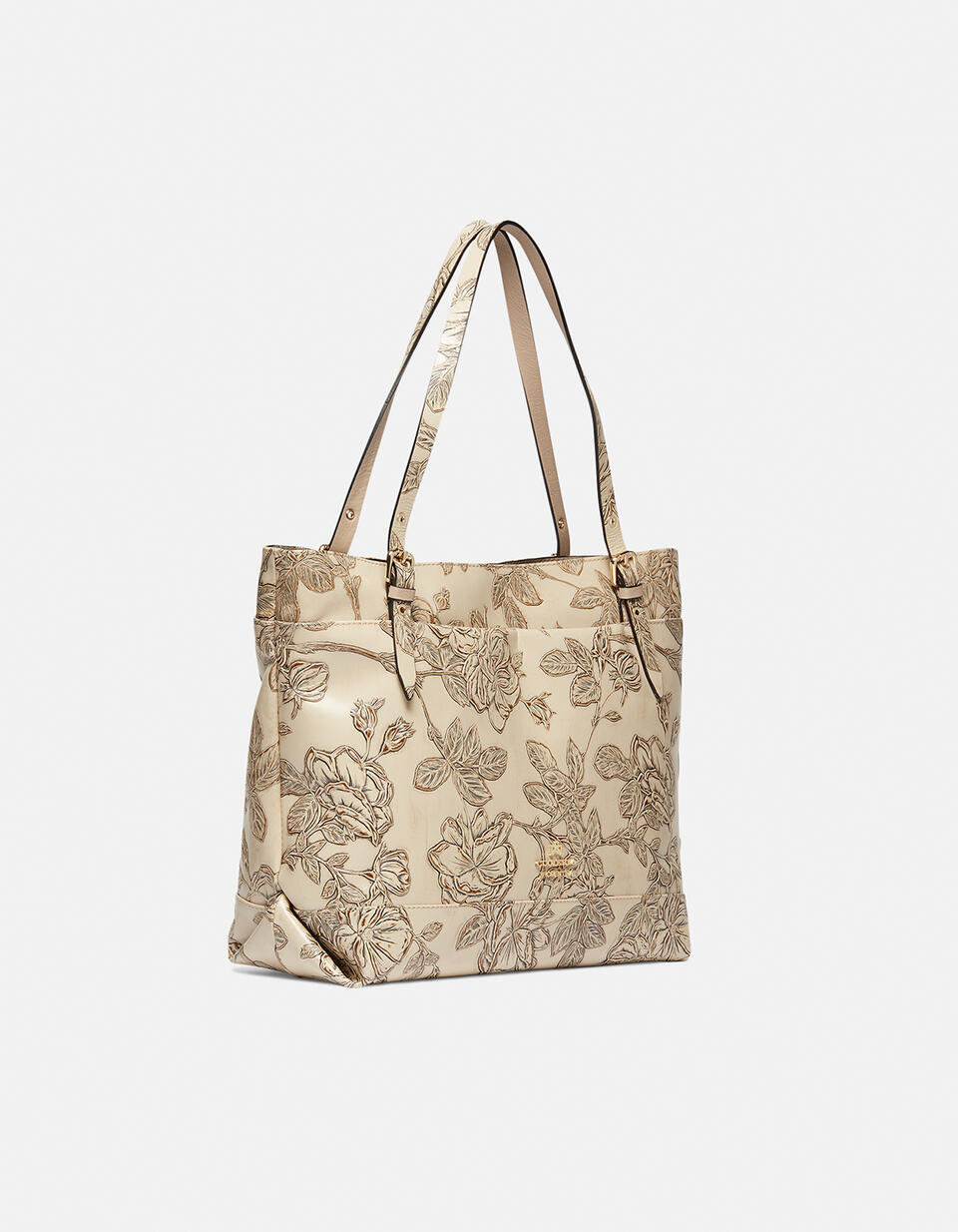 Big Mimì shopping bag keystone design - SHOPPING - WOMEN'S BAGS | bags Mimì TAUPE - SHOPPING - WOMEN'S BAGS | bagsCuoieria Fiorentina