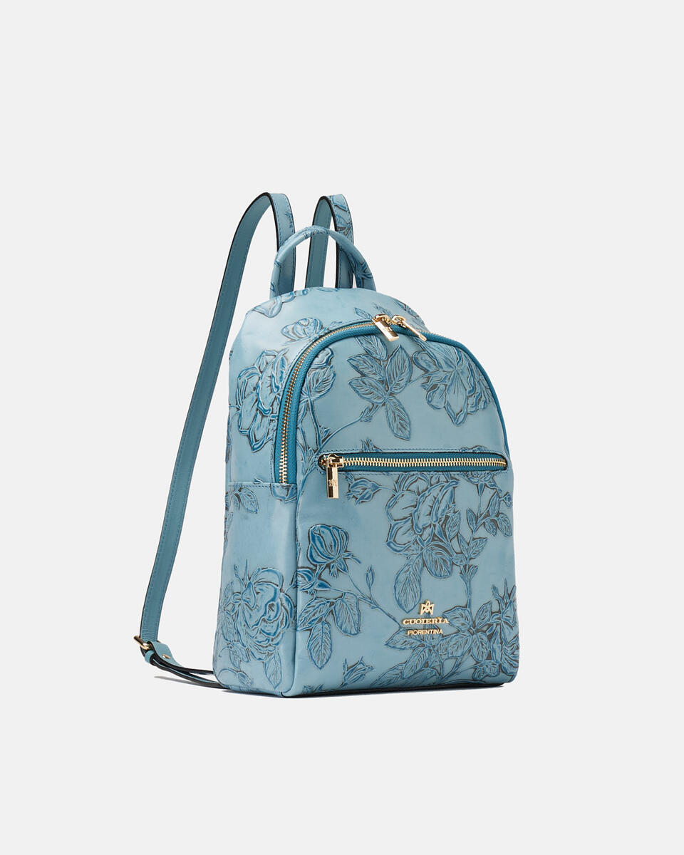 Small backpack Light blue  - Bags And Backpacks - Travel - Cuoieria Fiorentina