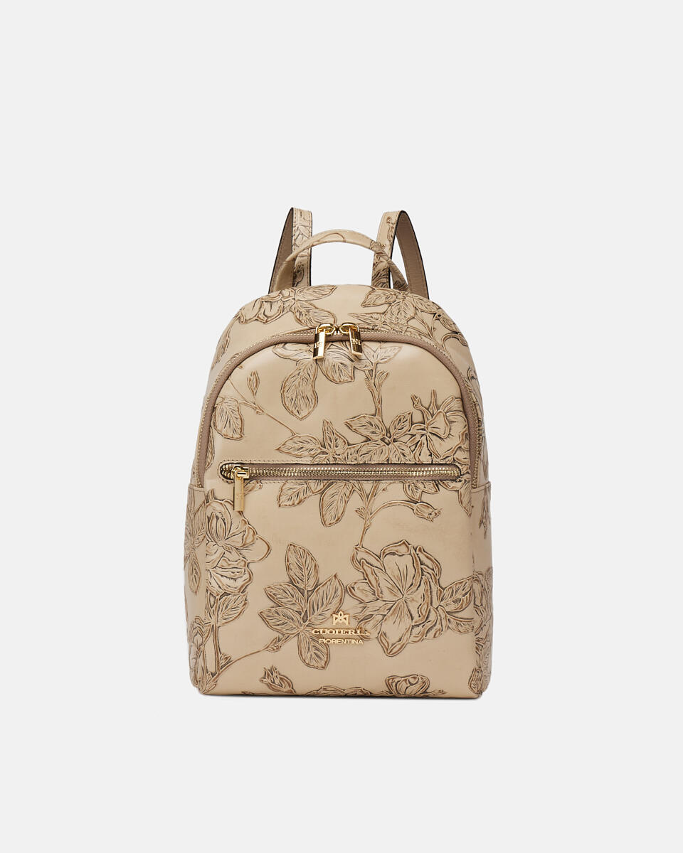 Small backpack Taupe  - Bags And Backpacks - Travel - Cuoieria Fiorentina