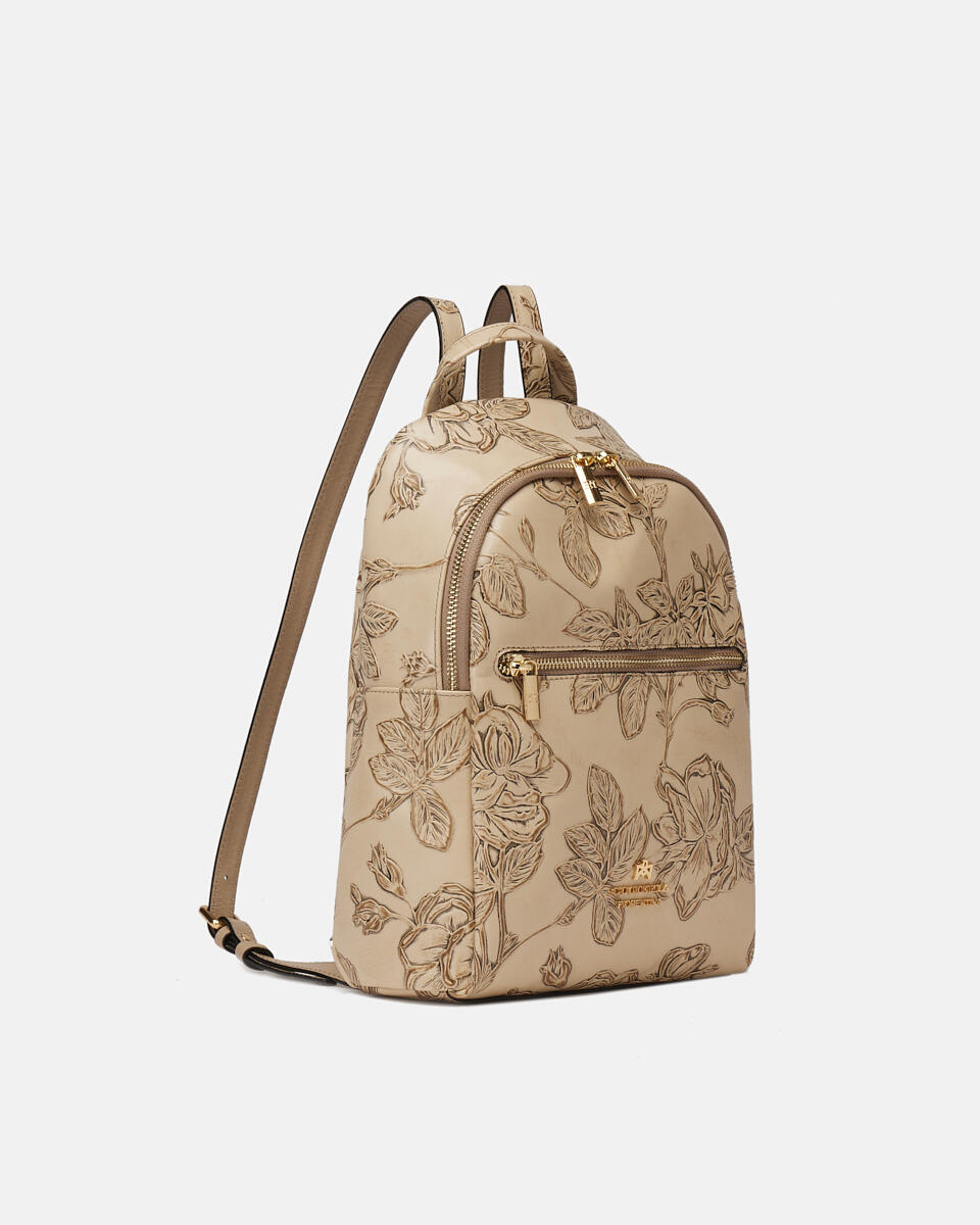 Small backpack Taupe  - Bags And Backpacks - Travel - Cuoieria Fiorentina