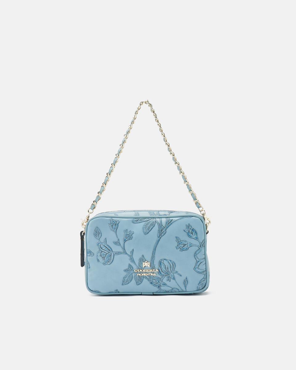 Camera bag Light blue  - Mini Bags - Women's Bags - Bags - Cuoieria Fiorentina