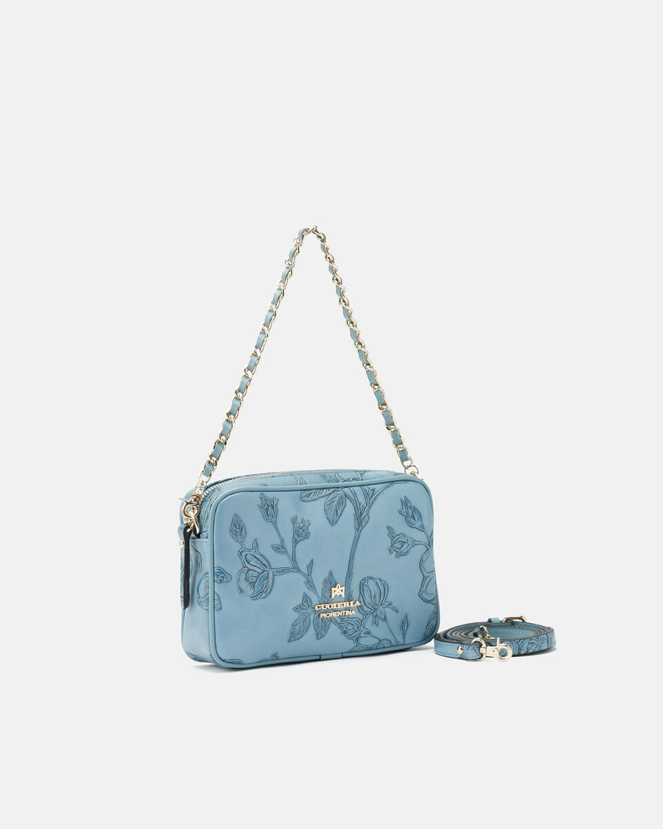 Camera bag Light blue  - Mini Bags - Women's Bags - Bags - Cuoieria Fiorentina