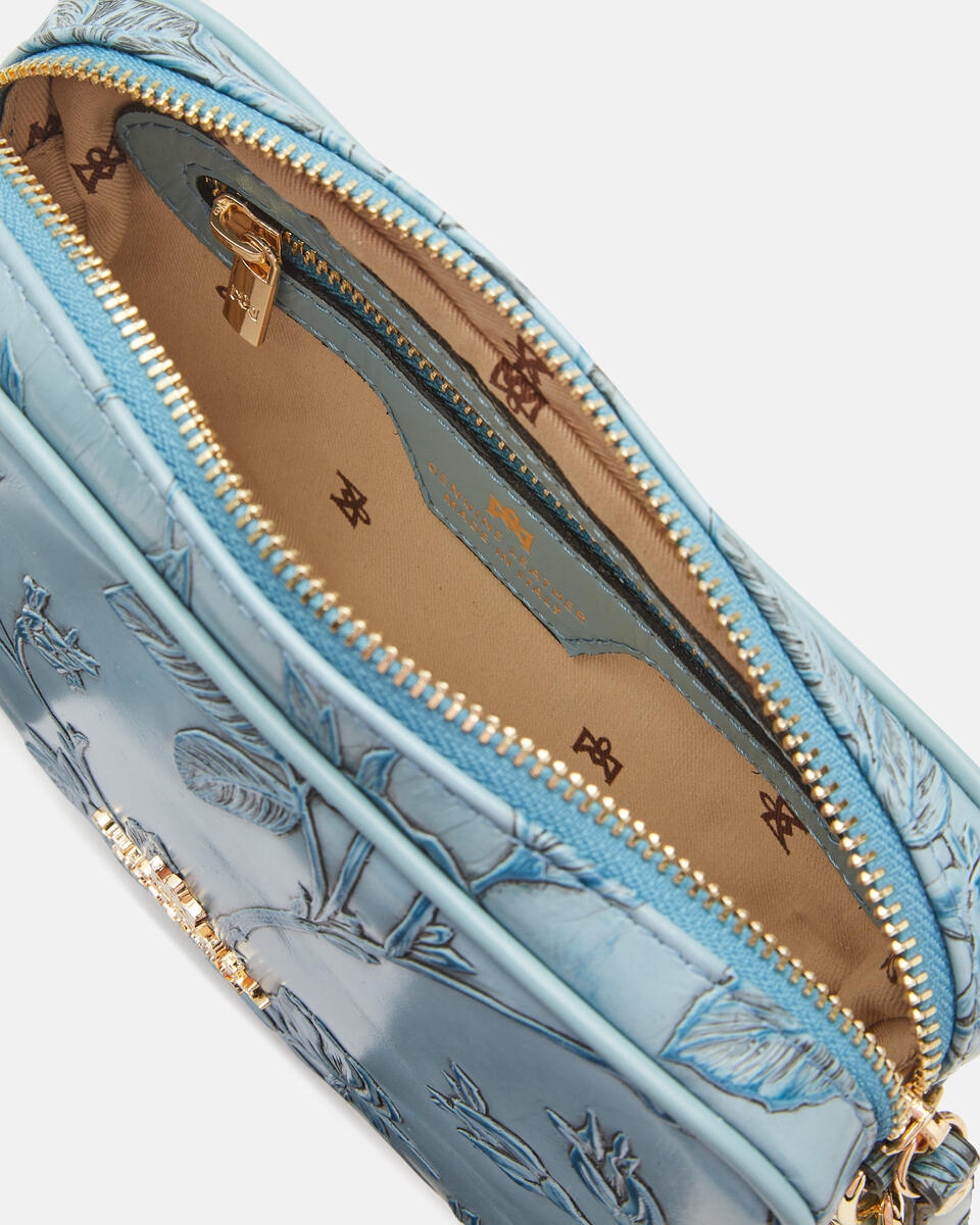 Camera bag Light blue  - Mini Bags - Women's Bags - Bags - Cuoieria Fiorentina