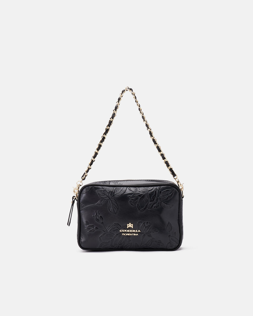 Mimì mini shoulder bag convertibile con doppia bandoliera Nero  - Mini Bags - Borse Donna - Borse - Cuoieria Fiorentina