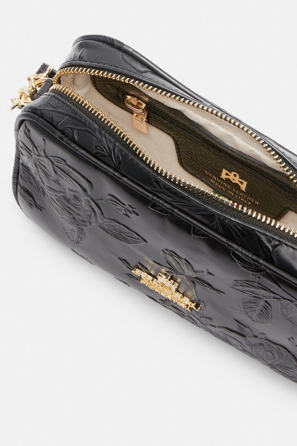 Mimì mini shoulder bag convertibile con doppia bandoliera NERO  - Tracolla - Borse Donna - Borse - Cuoieria Fiorentina