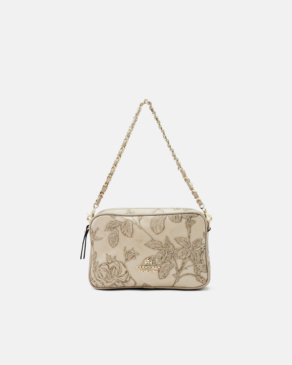 Mini shoulder bag with two shoulder straps - Crossbody Bags - WOMEN'S BAGS | bags Mimì TAUPE - Crossbody Bags - WOMEN'S BAGS | bagsCuoieria Fiorentina
