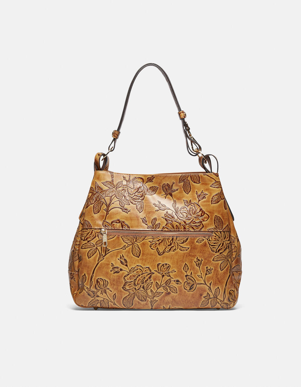 Mimi borsa a sacca grande con tracolla estensibile Beige  - Borse A Spalla - Borse Donna - Borse - Cuoieria Fiorentina