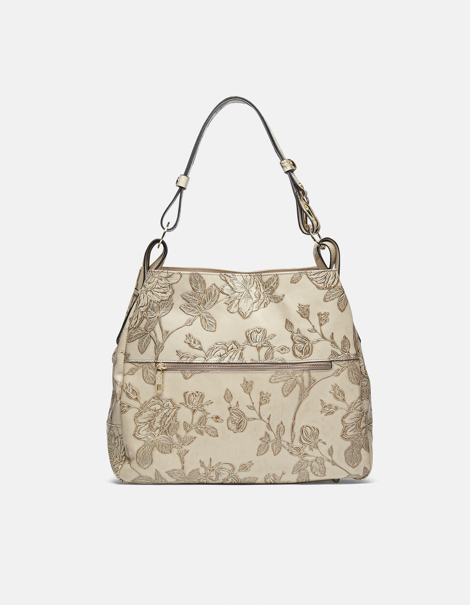 Large hobo Taupe  - Shoulder Bags - Women's Bags - Bags - Cuoieria Fiorentina