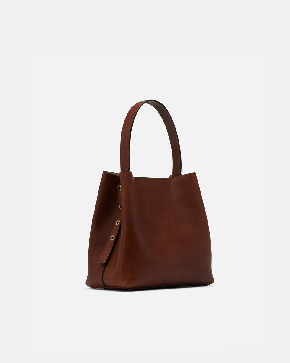 Bucket bag Brown  - Bucket Bags - Women's Bags - Bags - Cuoieria Fiorentina