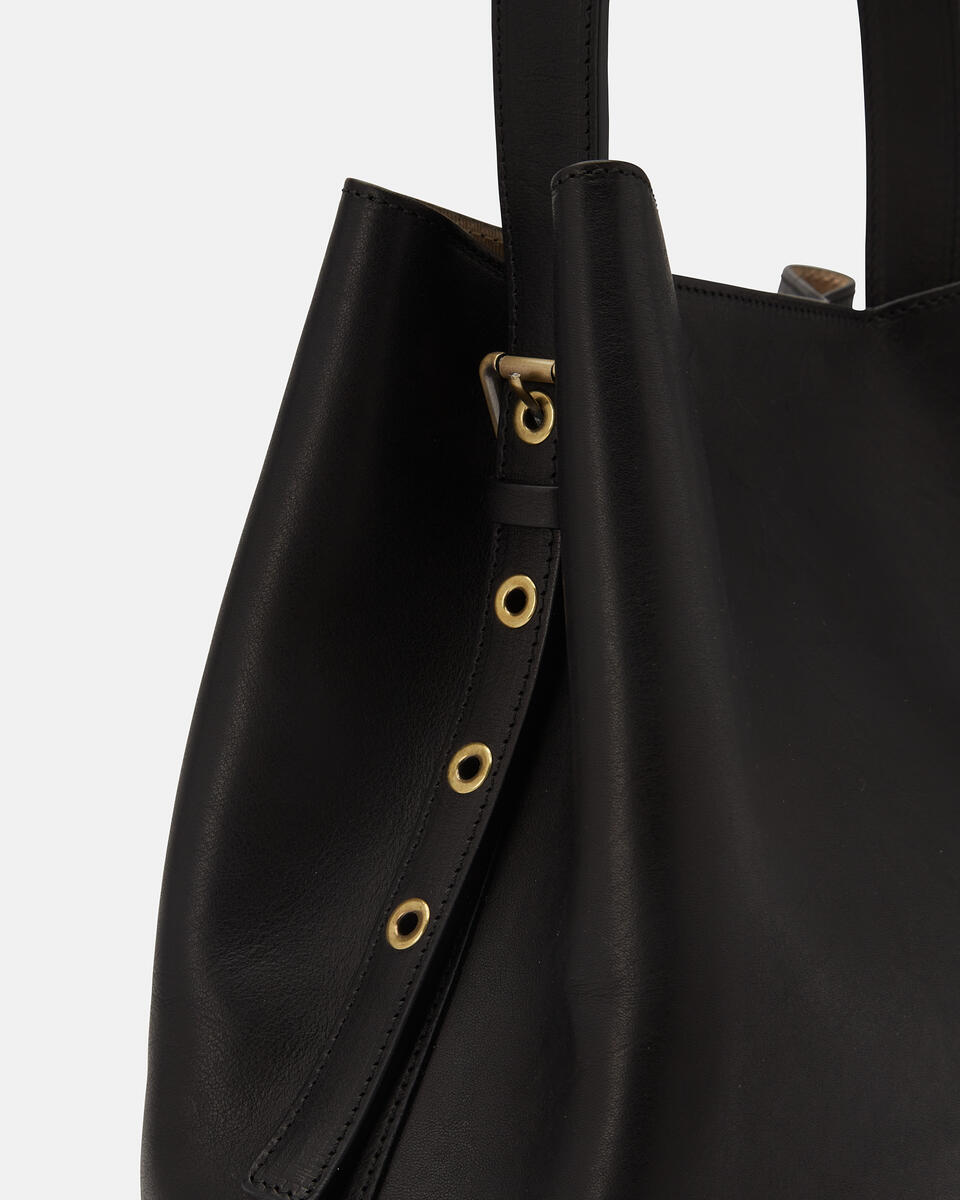 Bucket bag Black  - Bucket Bags - Women's Bags - Bags - Cuoieria Fiorentina