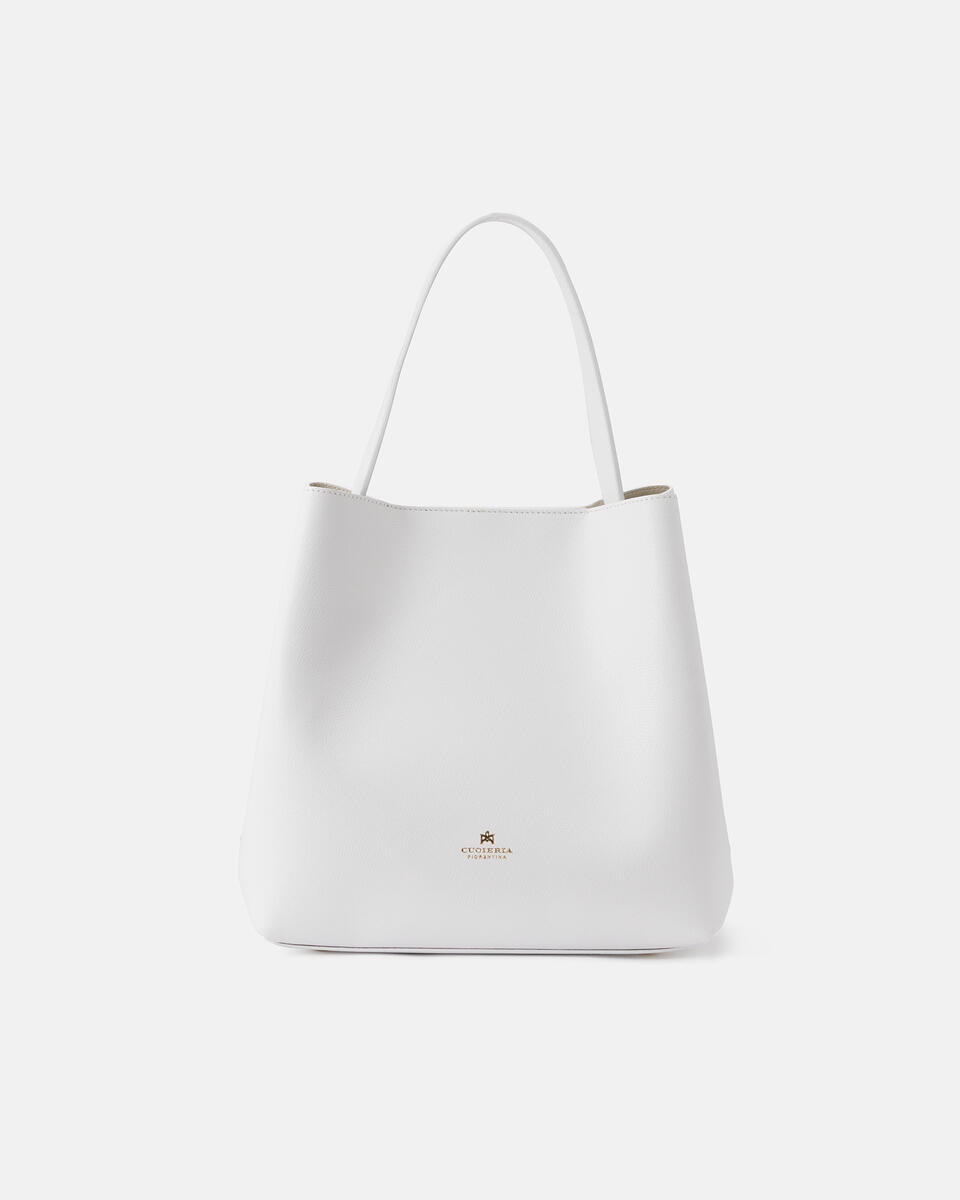 Bucket bag White  - Bucket Bags - Women's Bags - Bags - Cuoieria Fiorentina