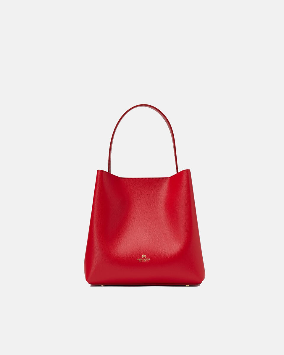 Bucket bag Red  - Bucket Bags - Women's Bags - Bags - Cuoieria Fiorentina