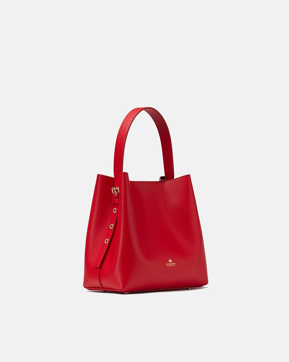 Bucket bag Red  - Bucket Bags - Women's Bags - Bags - Cuoieria Fiorentina