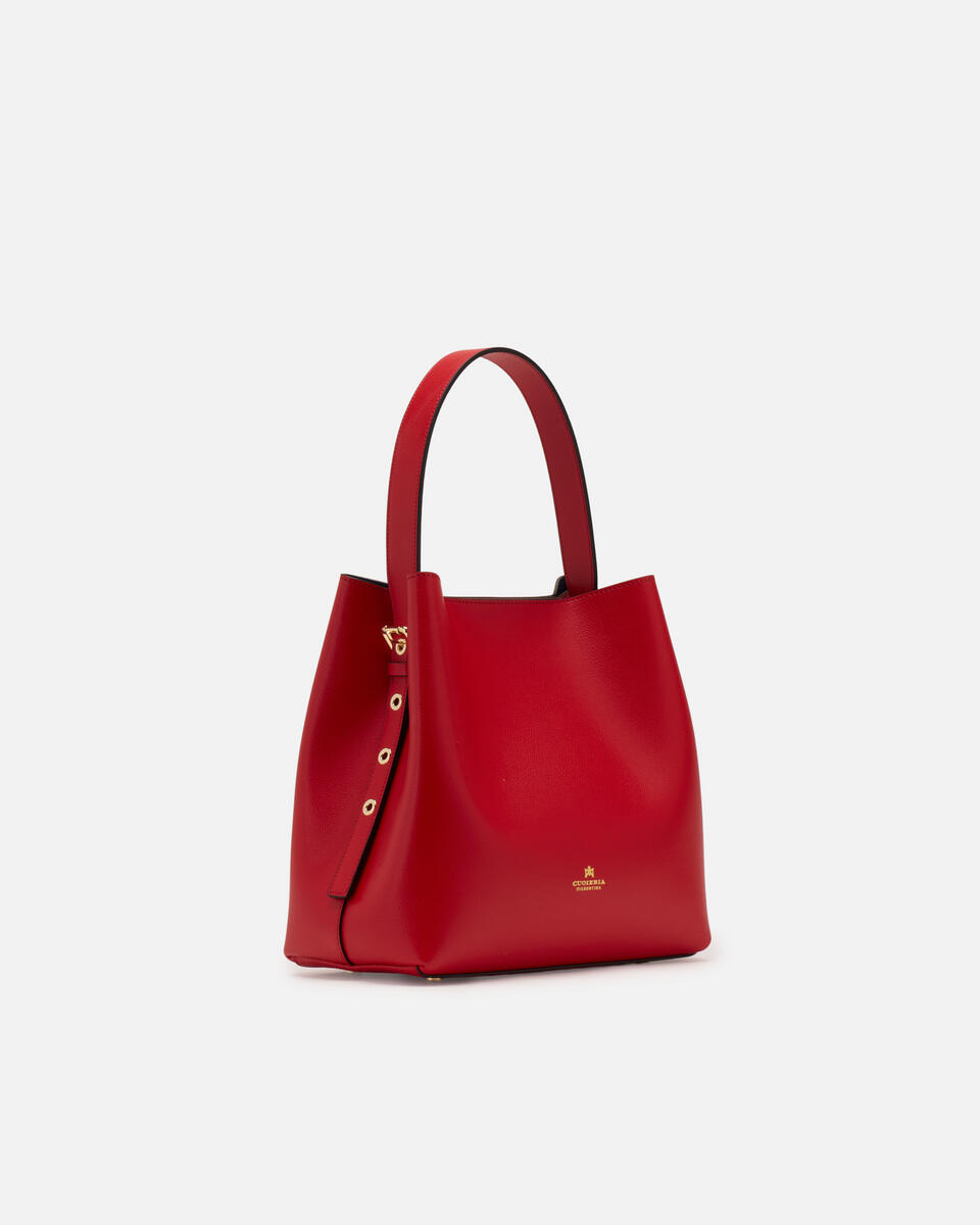 Bucket bag Tomato  - Bucket Bags - Women's Bags - Bags - Cuoieria Fiorentina