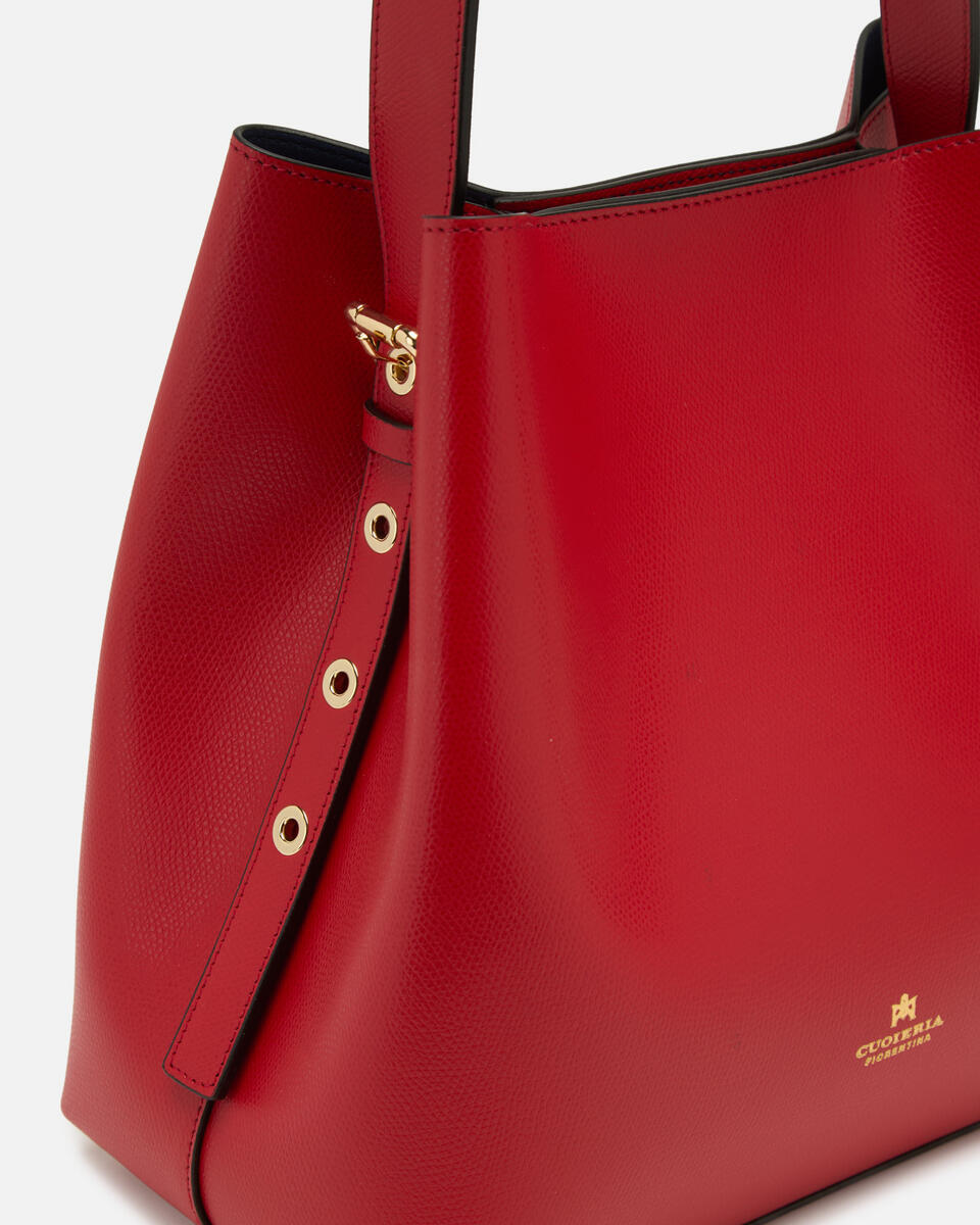Bucket bag Tomato  - Bucket Bags - Women's Bags - Bags - Cuoieria Fiorentina